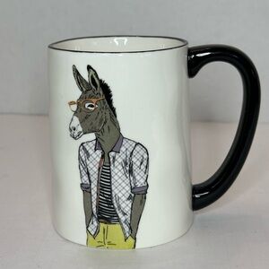 Signature Cool Dude Hipster Donkey Mule in Shades 17 ounce Stoneware Mug